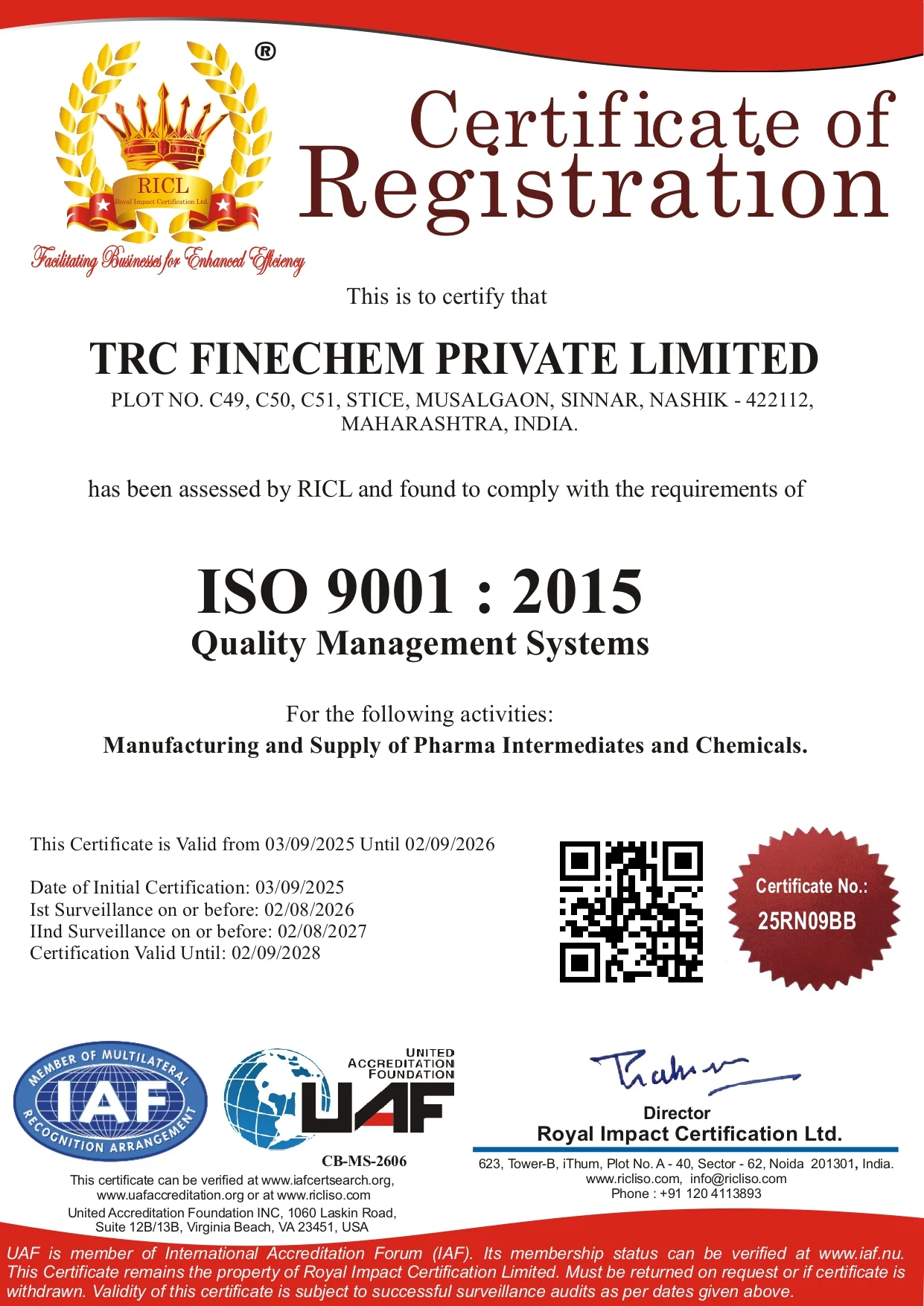 GMP Compliance Certificate